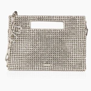 Cult Gaia Mini Lucinda Rhinestone Mesh Shoulder Bag